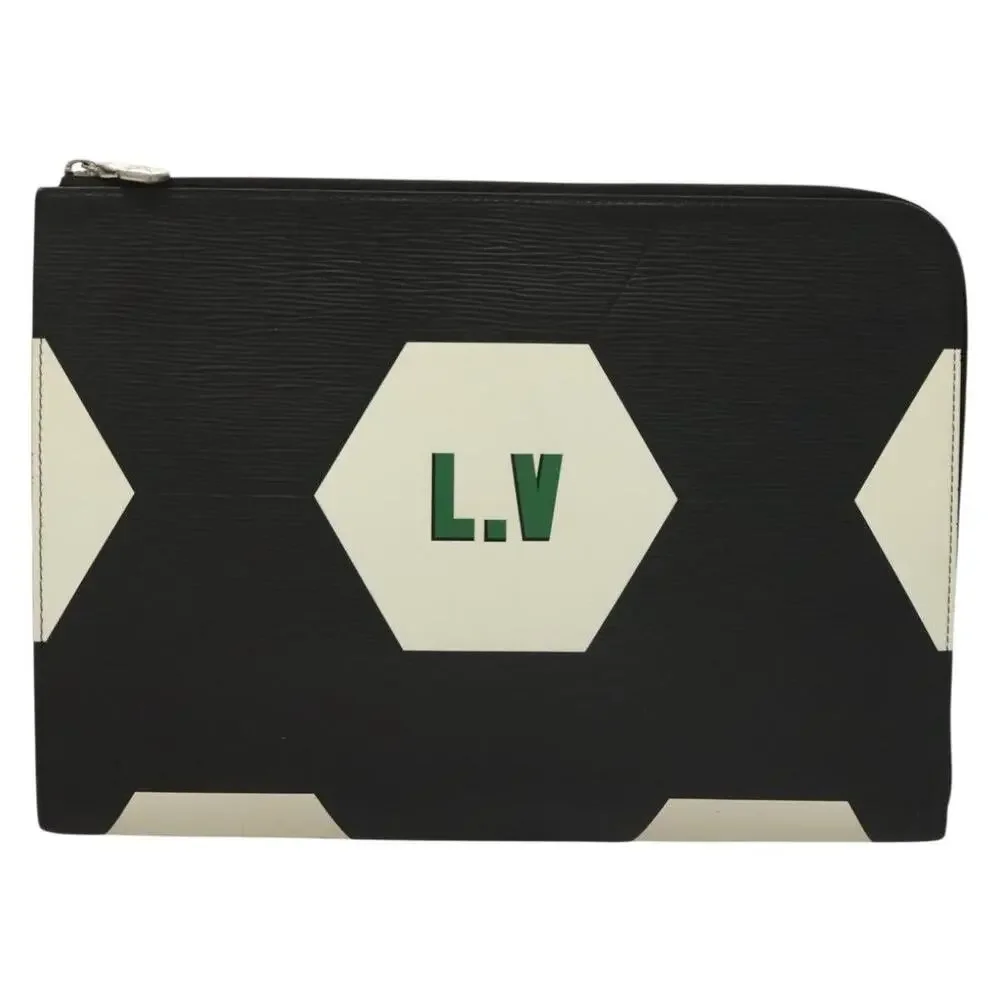 Louis Vuitton Epi Pochette Jules GM Clutch Bag Black
